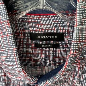 Mens linen Bugatchi button down